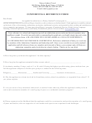 Confidential Reference Form Printable pdf