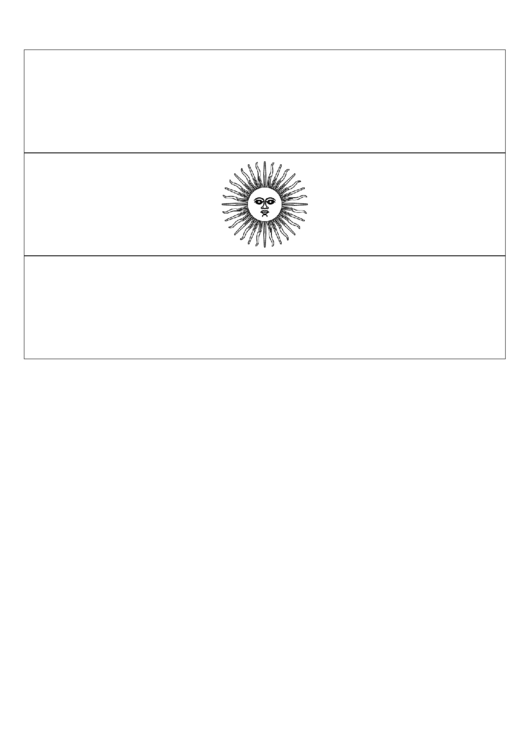 Argentina Flag Template Printable pdf