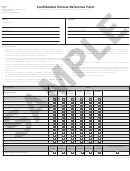 Confidential Clinical Reference Form Printable pdf