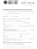 Uni Of California Santa Cruz Gift Form