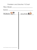 Problem And Solution T-chart Worksheet