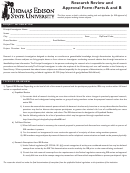 Research Review And Approval Form