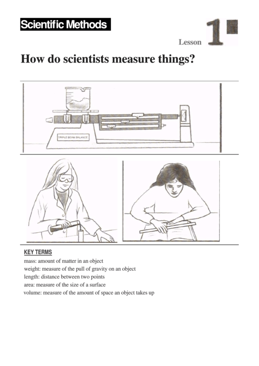 How Do Scientists Measure Things Printable pdf