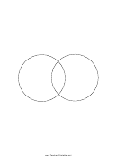 Venn Diagram Template - Two Sets With Intersection
