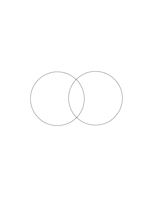 Venn Diagram Template - Two Sets With Intersection