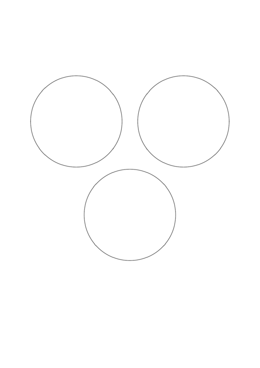 Venn Diagram Template - Three Sets/no Intersection