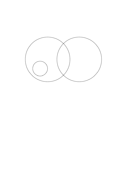 Venn Diagram Template - Two Subsets Intersection With Subset