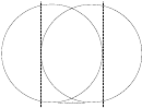 Horizontal Folding Venn Diagram Template