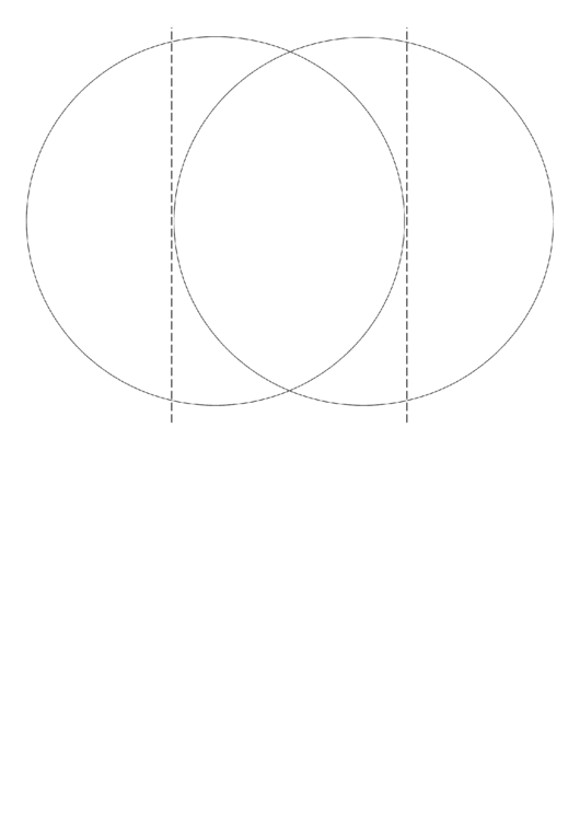 Horizontal Folding Venn Diagram Template Printable pdf
