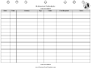 Rehearsal Schedule Template