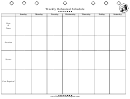 Weekly Rehearsal Schedule Template