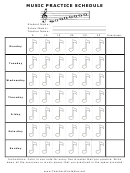Music Practice Schedule Template