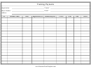 Tracking Payments Spreadsheet