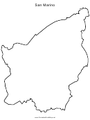 San Marino Map Template