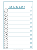 To Do List - By The Hour