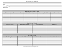 Inventory Schedule Template