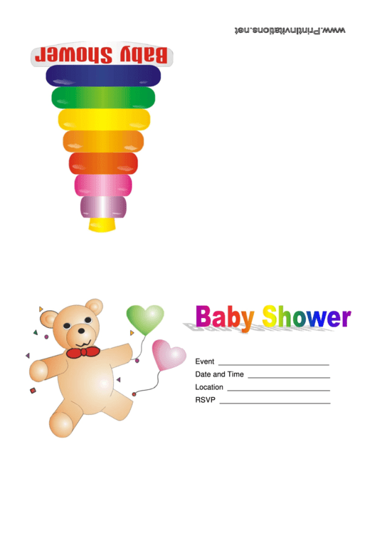 Baby Shower Invite Printable pdf