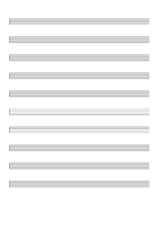 Blank Music Staff Paper Printable pdf
