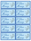 Blue Chore Money Template