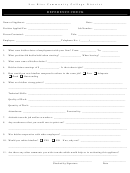 Remployee Eference Check Form