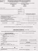 Form D1 - Declaration Of Estimated Warren