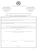 Application For Cancellation Of A Registered Mark - Connecticut Secretary Of The State