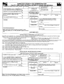 Form W-1 - Employer's Quarterly Return Of License Fees Withheld - Hancock County