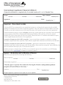 International Applicants Financial Affidavit Form