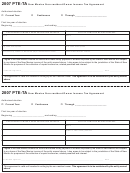 Form Pte-ta - New Mexico Non-resident Owner Income Tax Agreement - 2007