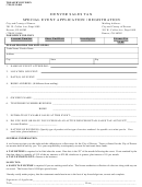 Denver Sales Tax Special Event Application / Registration - Treasury Division