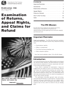 Publication 556 (rev. August 2005) - Examination Of Returns, Appeal Rights,and Claims For Refund