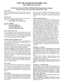 Form S-1120 - 2000 Corporation Return Instructions - City Of Saginaw