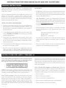 Instructions For Wisconsin Sales And Use Tax Return - State Of Wisconsin Printable pdf
