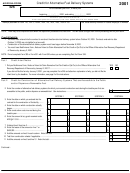 Fillable Arizona Form 326 - Credit For Alternative Fuel Delivery Systems 2001 Printable pdf