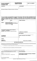 Form Gr-107 - Subpoena - State Of Tennessee