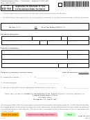 Form Es-164 - Application For Extension Of Time To File Vermont Estate Tax Return