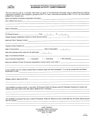 Form Au-15 - Business Activity Questionnaire Printable pdf