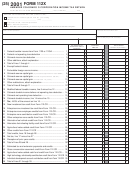 Form 112x - Amended Colorado C-corporation Income Tax Return Form (2001) - Colorado Departmrnt Of Revenue