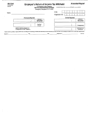 Form Mw 506a - Employer's Return Of Income Tax Withheld Form - Comptroller Of The Treasury - Annapolis - Maryland