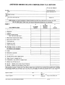 Form Ri 1120x - Amended Rhode Island Corporation Tax Return Printable pdf