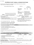 Bcpt - Form 02 - Bourbon County Annual License Fee Return