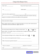 Change Order Request Form