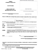 Form Mnpca-2 - Application For Registration Of Name