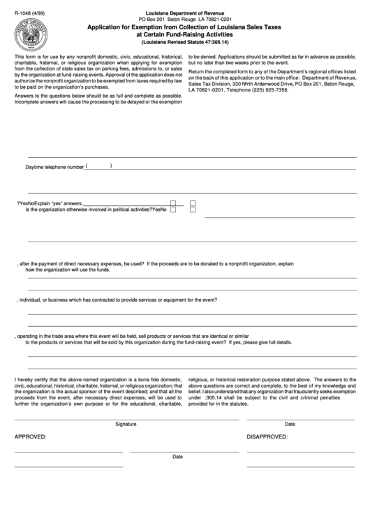 form-r-1048-application-for-exemption-from-collection-of-louisiana