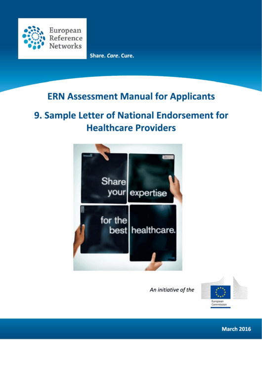 Sample Letter Of Endorsement For Healthcare Providers Template Printable pdf