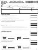 Fillable Form 502 - Virginia Schedule Vk-1 - Owner