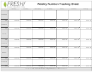Weekly Nutrition Tracking Sheet