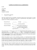 Sample Payment Plan Agreement Template - City Of Chandler