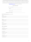 Resume Assistance Worksheet Template