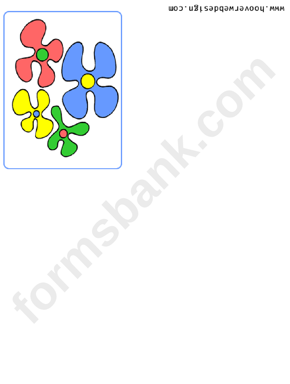 Flowers Greeting Card Template
